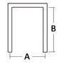 U-shaped bracket 30 mm